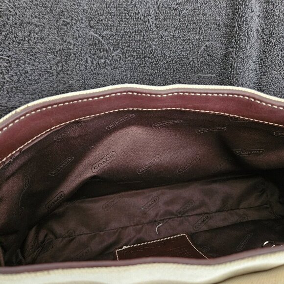 Coach Bleeker Linen and Leather Bag - Picture 11 of 13